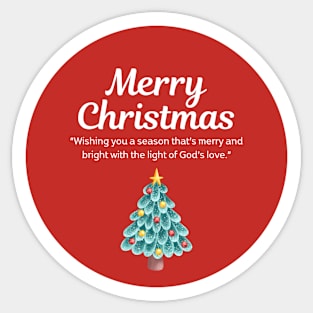 Merry Christmas Round Sticker 38 Sticker